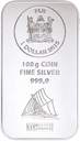 Fiji Münzbarren 100 Gramm Silber differenzbesteuert