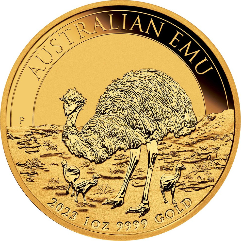 Australien Emu 1 Unze Goldmünze 2023
