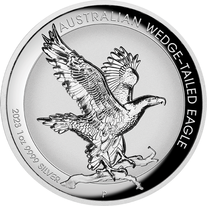 Wedge-Tailed Eagle 1 Unze Silbermünze 2023 | differenzbesteuert