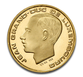 20 Luxemburgische Francs 150. Unabhängigkeitstag Goldmünze 1989
