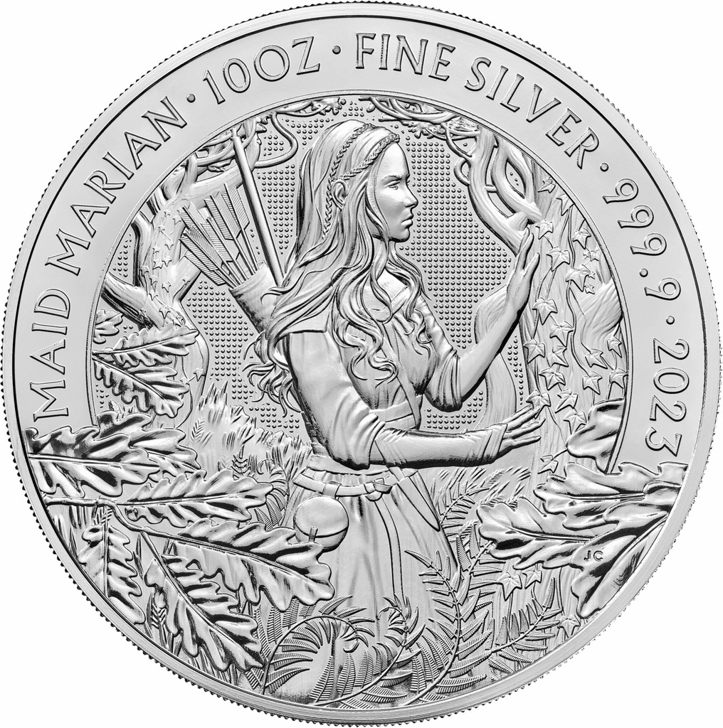 Myths and Legends "Maid Marian" 10 Unzen Silbermünze 2023 | differenzbesteuert