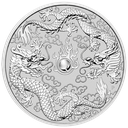 Australien &quot;Chinese Myths &amp; Legends&quot; Drache und Drache 1 Unze Silbermünze 2019 differenzbesteuert