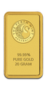 20 Gramm Goldbarren | Perth Mint mit Zertifikat - Känguru