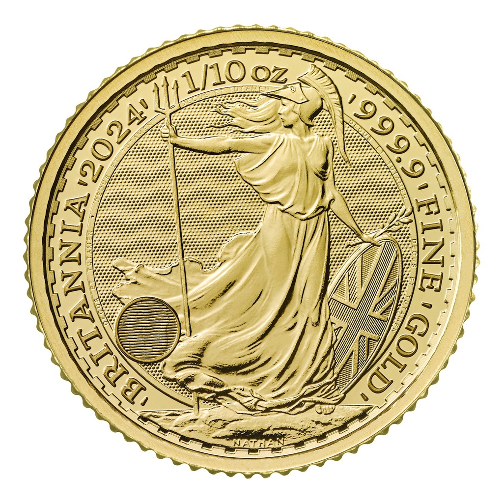 Britannia King Charles III 1/10 Unze Goldmünze 2024