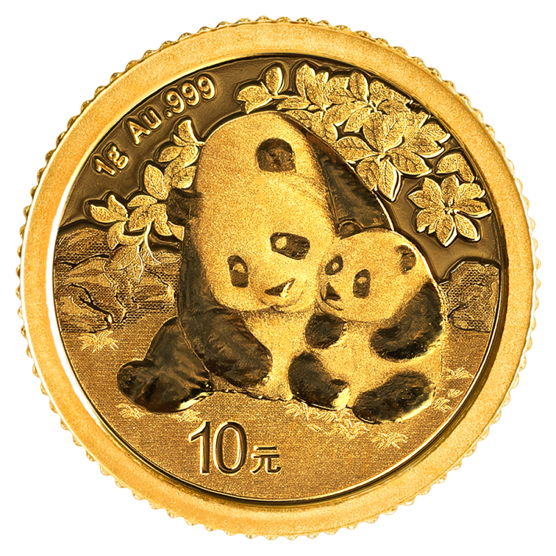 China Panda 1g Goldmünze 2024