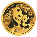 China Panda 3g Goldmünze 2024
