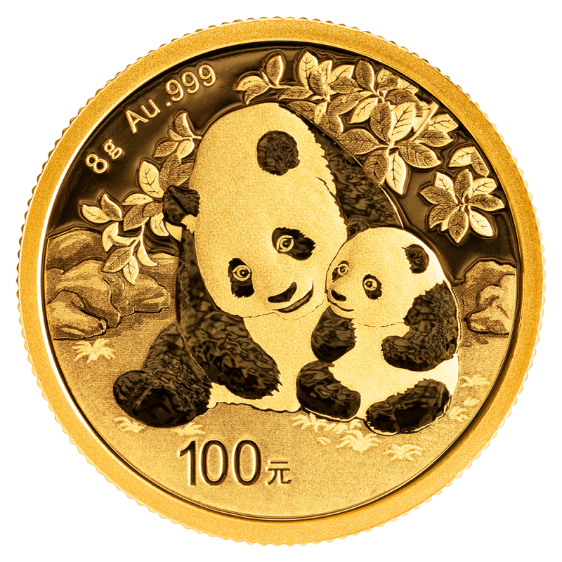 China Panda 8g Goldmünze 2024