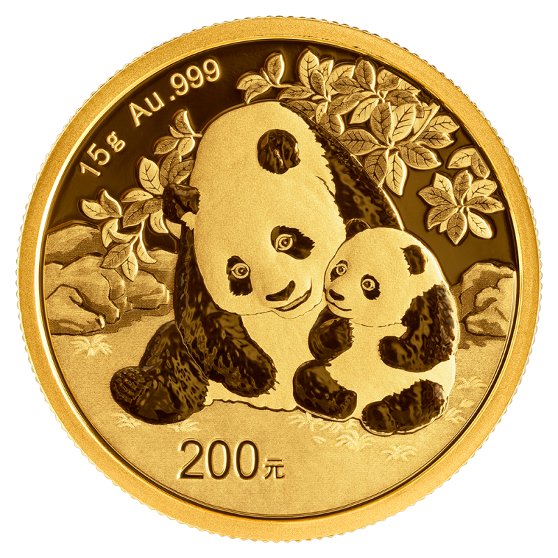 China Panda 15g Goldmünze 2024