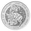 Tudor Beasts Yale of Beaufort 10 Unzen Silbermünze 2023 | differenzbesteuert