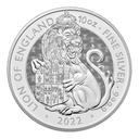 Tudor Beasts Lion of England 10 Unzen Silbermünze 2022 differenzbesteuert