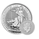 Britannia King Charles III mit Krone 1 Unze Silbermünze 2023 | differenzbesteuert