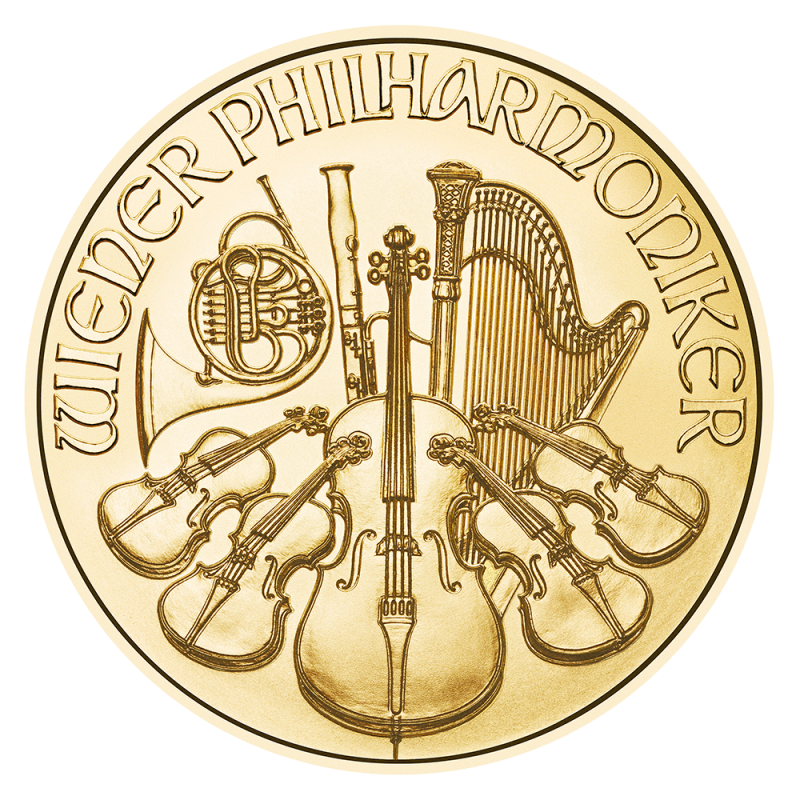 Wiener Philharmoniker 1/25 Unze Goldmünze 2024