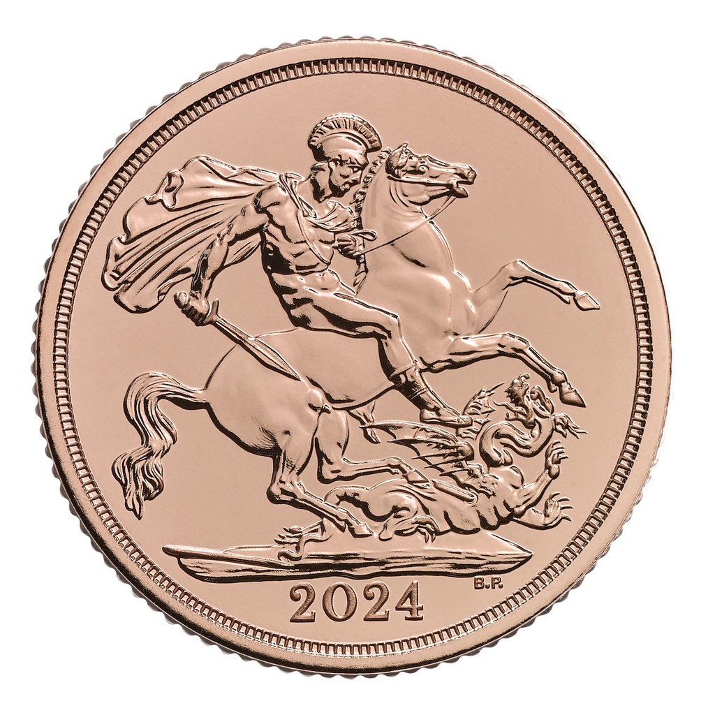 1 Pfund Sovereign Charles III Goldmünze 2024
