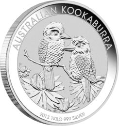 Kookaburra 1 Kilo Silbermünze 2013 differenzbesteuert