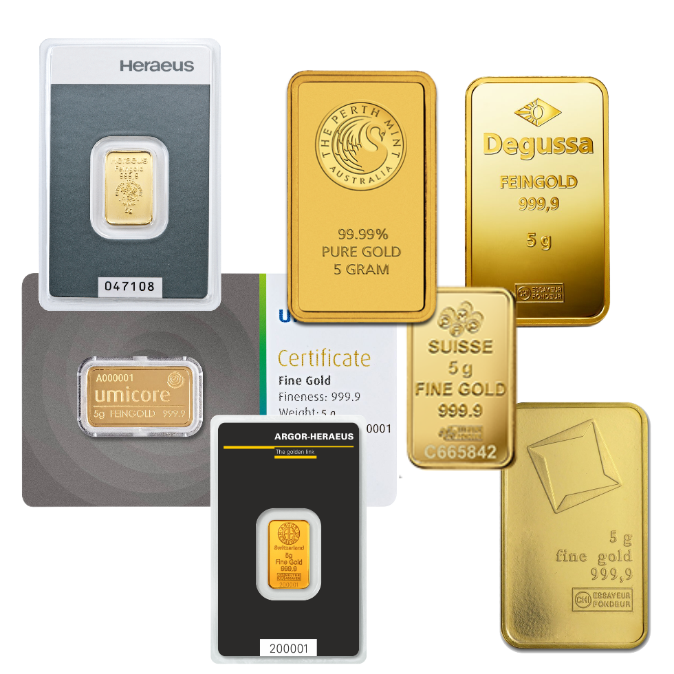 2,5 Gramm Goldbarren | LBMA zertifiziert