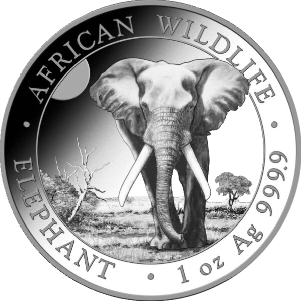 Somalia Elefant 1 Unze Silbermünze 2025 | differenzbesteuert