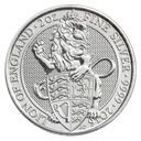 Queen's Beasts Lion of England 2 Unzen Silbermünze 2016 | differenzbesteuert