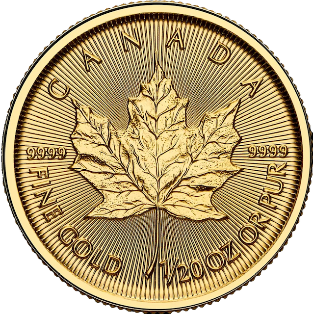 Maple Leaf 1/20 Unze Goldmünze 2025