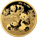 China Panda 30g Goldmünze 2025