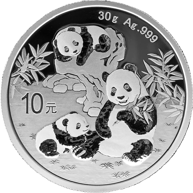 China Panda 30g Silbermünze 2025 differenzbesteuert