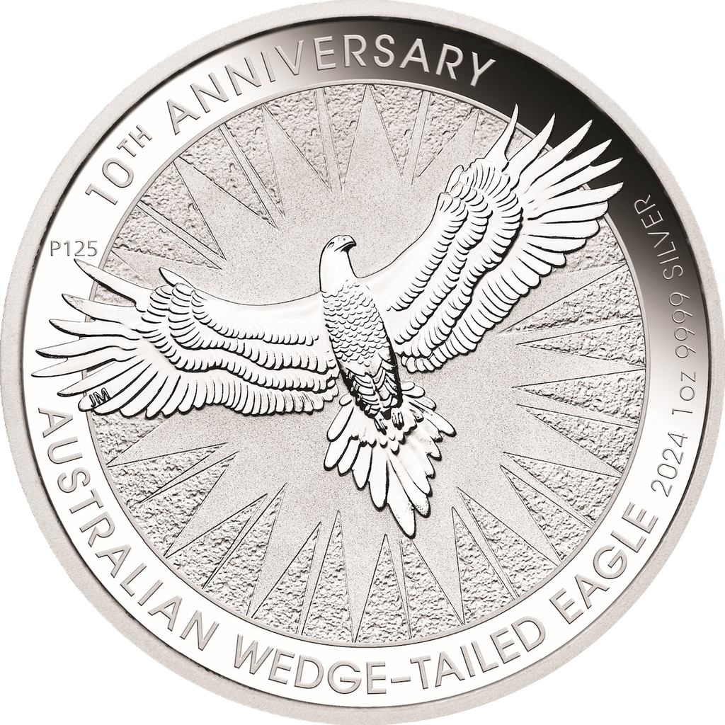 Wedge-Tailed Eagle 1 Unze Silbermünze 2024 | differenzbesteuert