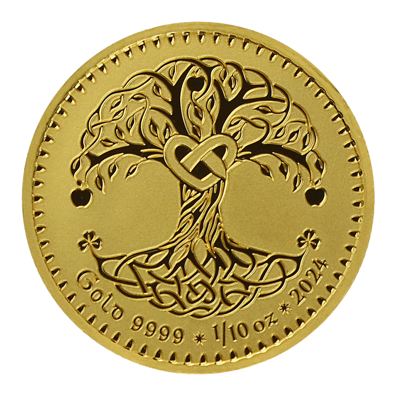 Tree of Life Irland 1/10 Unze Goldronde 2024