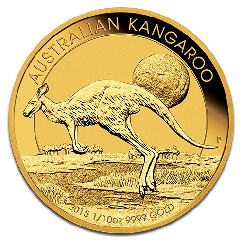 Känguru 1/10 Unze Goldmünze 2015
