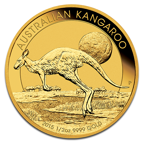Känguru 1/2 Unze Goldmünze 2015