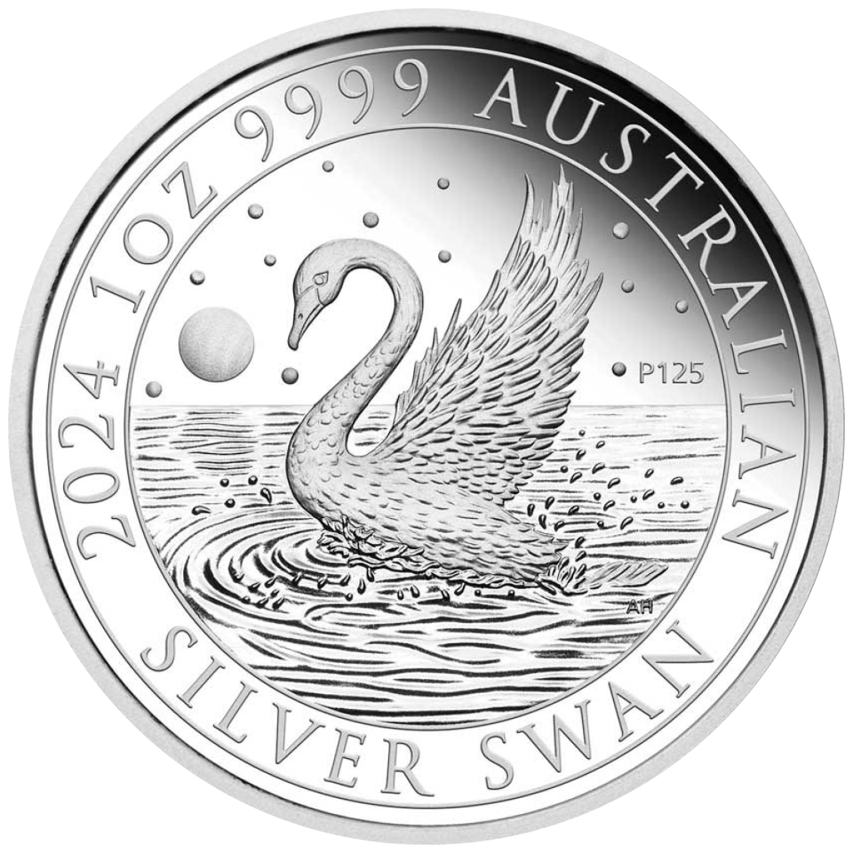 Australien Schwan 1 Unze Silbermünze 2024 | differenzbesteuert