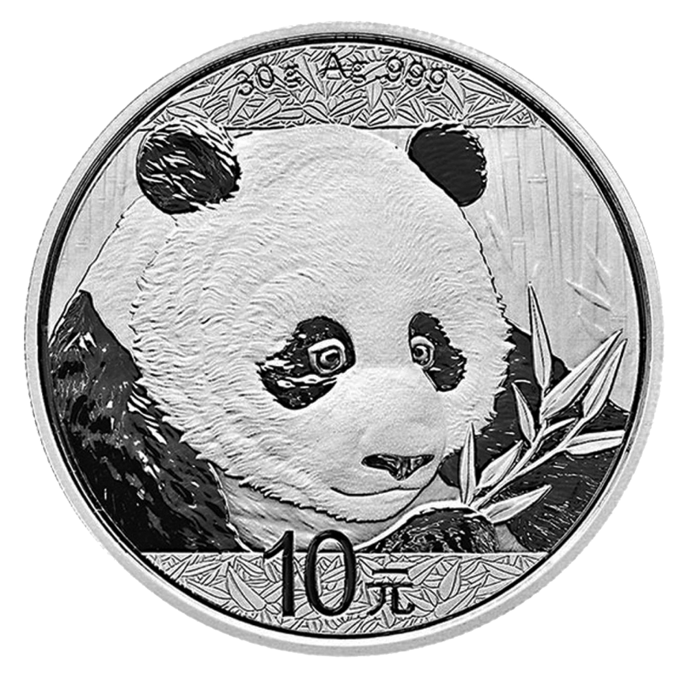 China Panda 30g Silbermünze 2018 differenzbesteuert