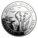 Somalia Elefant 1 Unze Silbermünze 2015 | differenzbesteuert