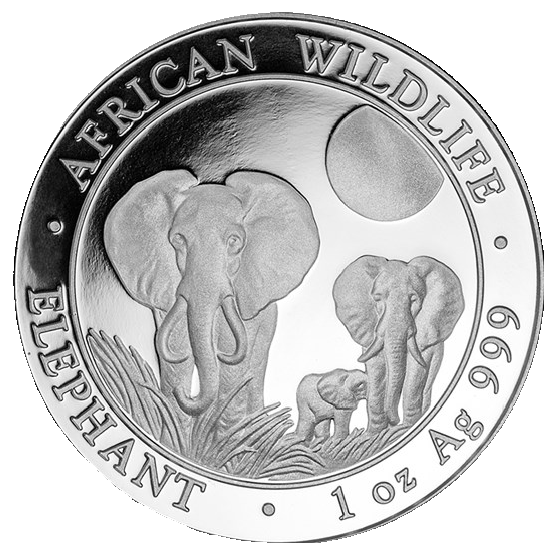 Somalia Elefant 1 Unze Silbermünze 2014 | differenzbesteuert