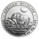 Somalia Elefant 1 Unze Silbermünze 2011 | differenzbesteuert