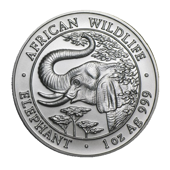 Somalia Elefant 1 Unze Silbermünze 2005 | differenzbesteuert
