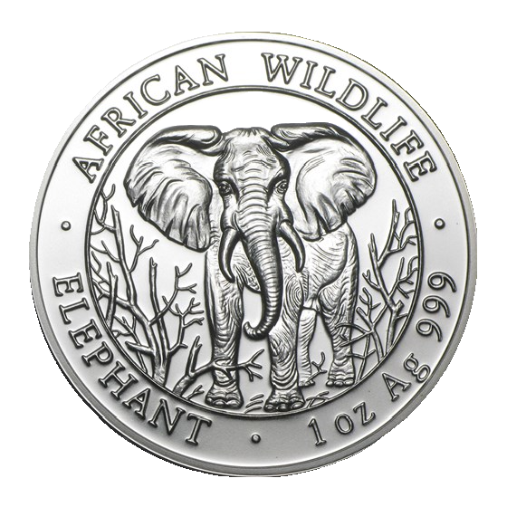 Somalia Elefant 1 Unze Silbermünze 2004 | differenzbesteuert