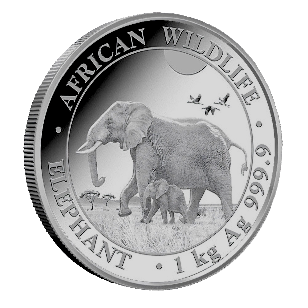 Somalia Elefant 1 Kilo Silbermünze 2022 | differenzbesteuert