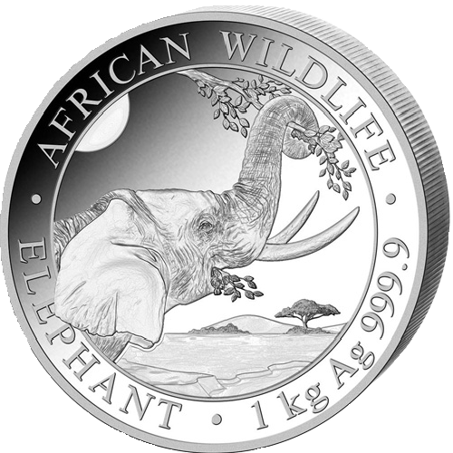 Somalia Elefant 1 Kilo Silbermünze 2023 | differenzbesteuert