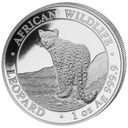 African Wildlife Leopard 1 Unze Silbermünze 2018 | differenzbesteuert