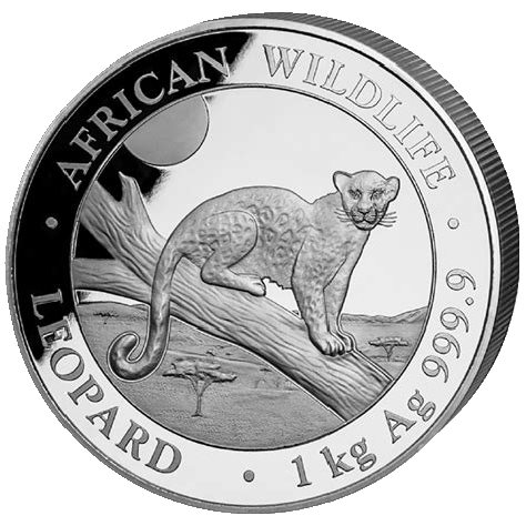 African Wildlife Leopard 1 Kilo Silbermünze 2021 | differenzbesteuert