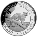 African Wildlife Leopard 1 Kilo Silbermünze 2021 | differenzbesteuert