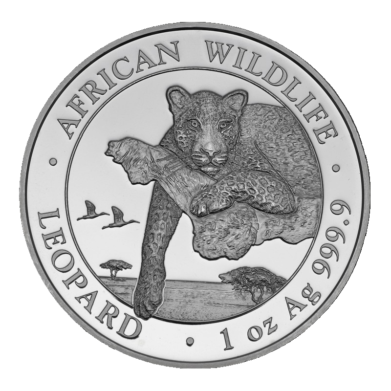 African Wildlife Leopard 1 Unze Silbermünze 2020 | differenzbesteuert