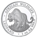 African Wildlife Leopard 1 Unze Silbermünze 2023 | differenzbesteuert