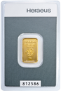 5 Gramm Goldbarren Heraeus Kinebarren®