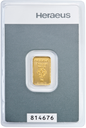 2 Gramm Goldbarren | Heraeus Kinebarren®