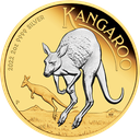 Australien Känguru 2 Unzen Silbermünze 2022 - teilvergoldet | differenzbesteuert