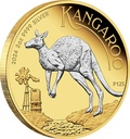 Australien Känguru 2 Unzen Silbermünze 2024 - teilvergoldet | differenzbesteuert