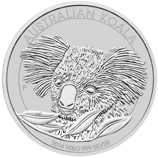 Koala 1 Kilo Silbermünze 2014 differenzbesteuert
