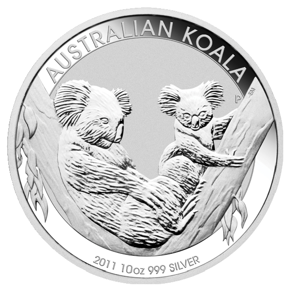 Koala 10 Unzen Silbermünze 2011 | differenzbesteuert