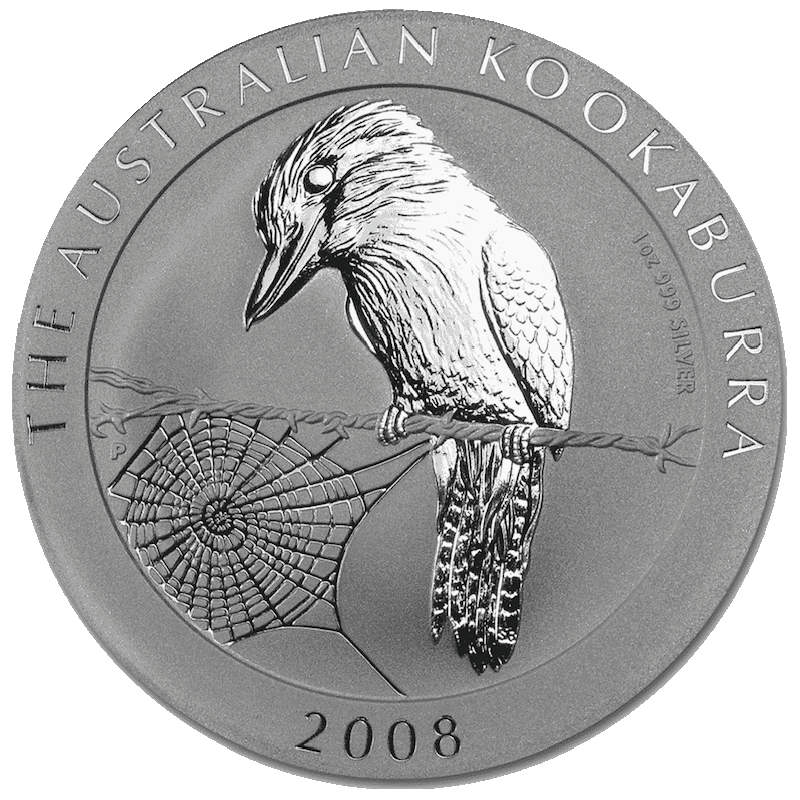 Kookaburra 1 Unze Silbermünze 2008 | differenzbesteuert