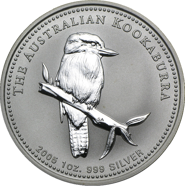 Kookaburra 1 Unze Silbermünze 2005 | differenzbesteuert